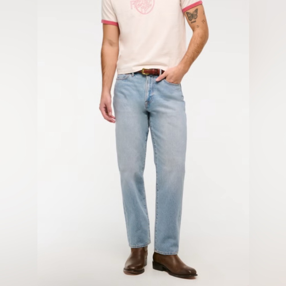 Abercrombie & Fitch Light Blue Relaxed Men’s Jeans